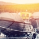 Image of boats being stored for the winter.