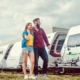 Image of a couple shopping for a camper.